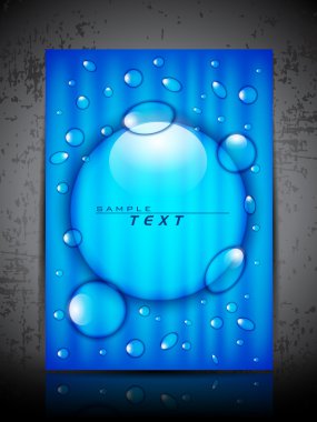 Abstract background water splash and space for your text. can be clipart