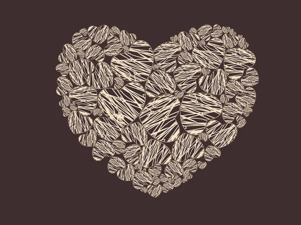 Résumé Coeur stylisé . — Image vectorielle