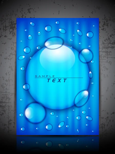 Abstract background water splash and space for your text. can be — Stock Vector