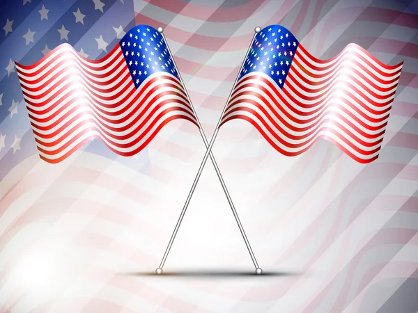 Векторный американский флаг — стоковый вектор