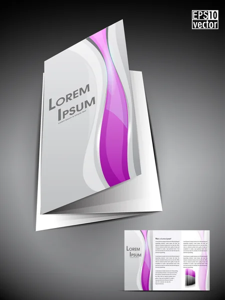 Brochure professionnelle tri fold — Image vectorielle