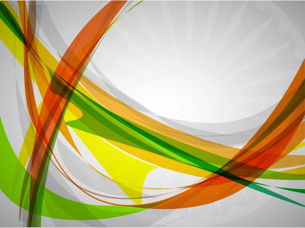 Fondo de color de la bandera creativa con onda para el Día de la Independencia y el Día de la República. Ilustración vectorial EPS10 . — Archivo Imágenes Vectoriales