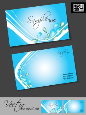 Professional business cards, template or visiting card set. clipart