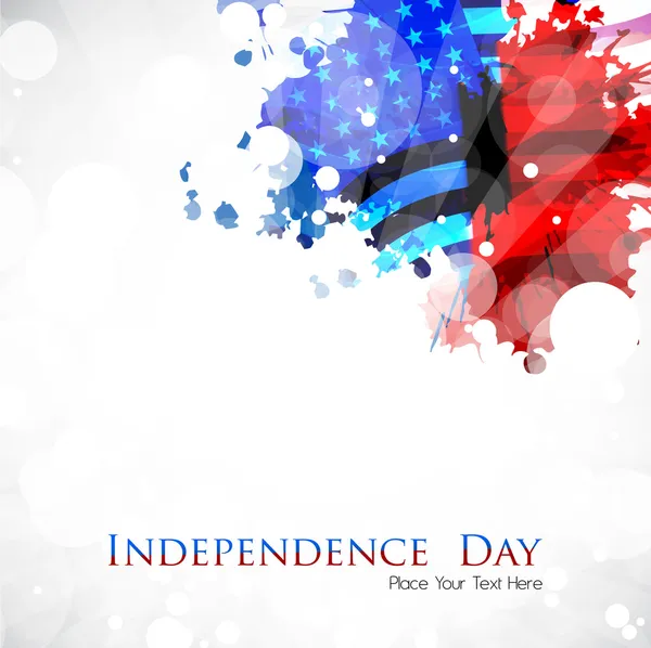 미국 독립 기념일 7 월 4 일 및 다른 경우 또는 events.eps 10에 대 한 미국 국기 컬러로 추상 지저분한 배경. — 스톡 벡터