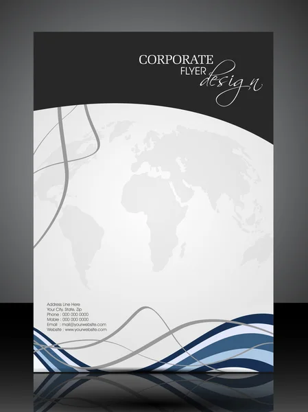Apresentação de Design de Folheto Corporativo Profissional EPS 10. ilustração vetorial editável — Vetor de Stock