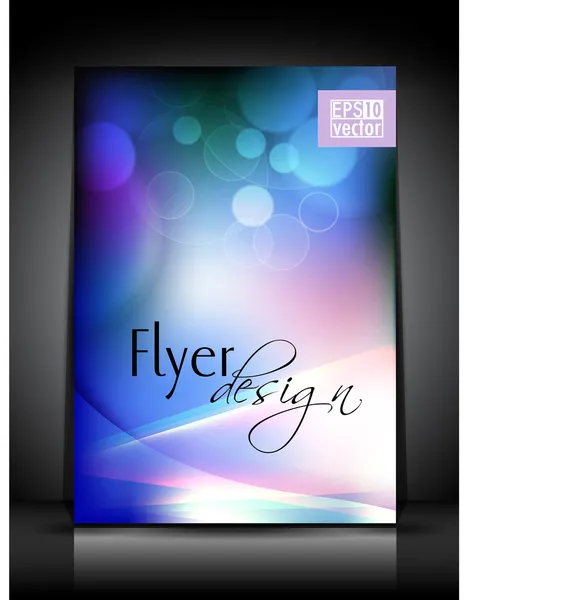 Abstract flyer template or Poster design. — Stock Vector