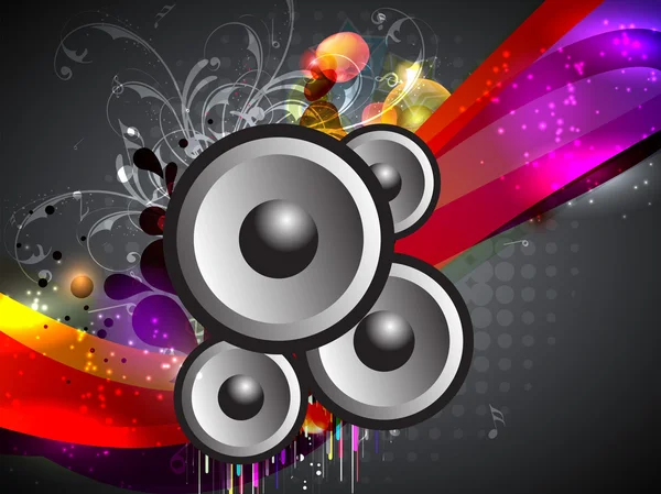 Abstract music event with a colorful background. — Stock Vector