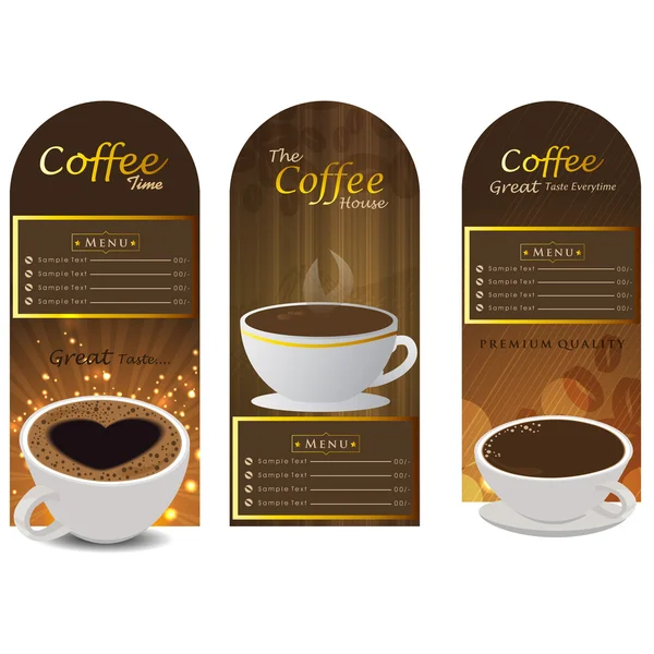 Sets of label design. Menu for restaurant, cafe, bar, coffeehous — Stock Vector