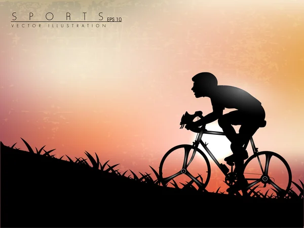 Illustration vectorielle montrant la progression du triathlo olympique — Image vectorielle