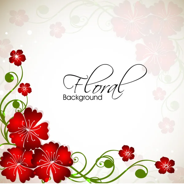 Hermoso fondo floral con espacio para su mensaje. EPS 10 . — Vector de stock