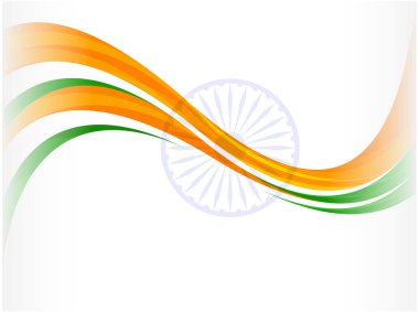 Indian flag background for Independence Day and Republic Day. EPS 10. clipart