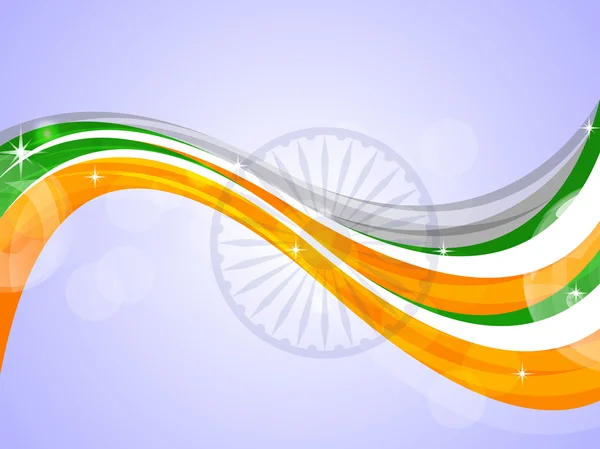 Fond du drapeau indien pour la fête de l'indépendance et la fête de la République. SPE 10 . — Image vectorielle