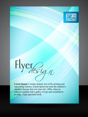 Professional business flyer, brochure or cover design for publishing, print and presentation. Vector illustration in EPS 10. clipart