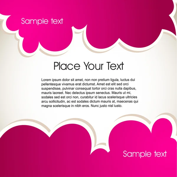 Banner met tekst ruimte, abstracte achtergrond. EPS 10. — Stockvector