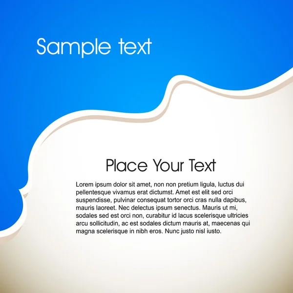 Banderoll med texten utrymme, abstrakt bakgrund. EPS 10. — Stock vektor