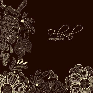 Abstract floral background. EPS 10. clipart