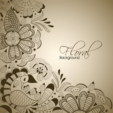 Abstract floral background. EPS 10. clipart