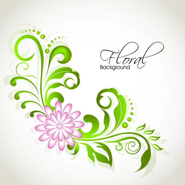 Schöner floraler Hintergrund mit Platz für Ihre Botschaft. Folge 10. — Stockvektor