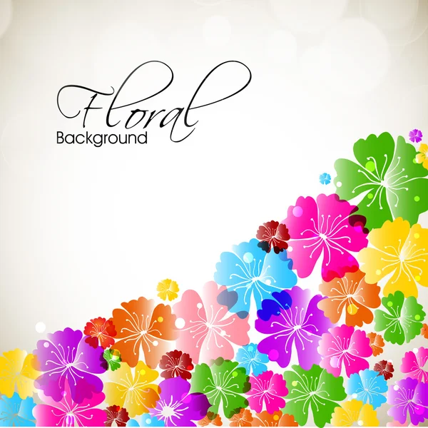Mooie bloemen achtergrond met ruimte voor uw bericht. EPS 10. — Stockvector