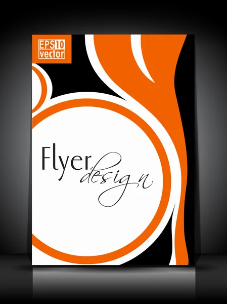 Professionelles Business-Flyer, Broschüre oder Cover-Design für Publisher — Stockvektor