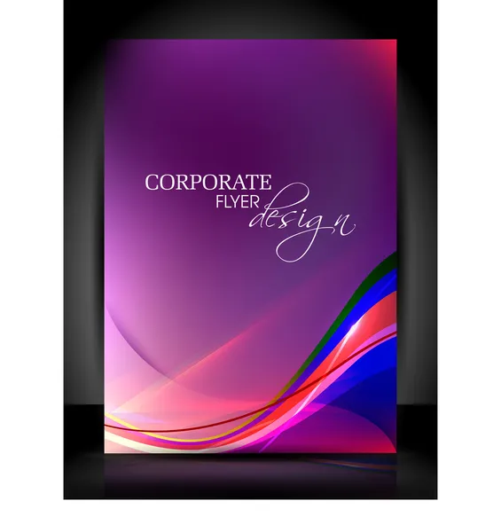 Folheto de negócios profissional, brochura ou design de capa para publis — Vetor de Stock