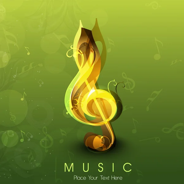 stock vector Abstract musical note. EPS 10.