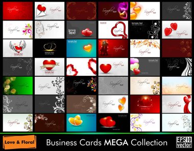 Set of Business cards in Eps 10 format. clipart