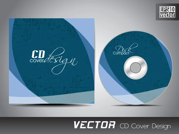 Modèle de couverture de CD avec espace de texte. SPE 10 . — Image vectorielle