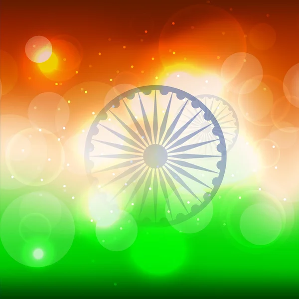 光沢のあるインドの旗の背景。eps 10. — ストックベクタ
