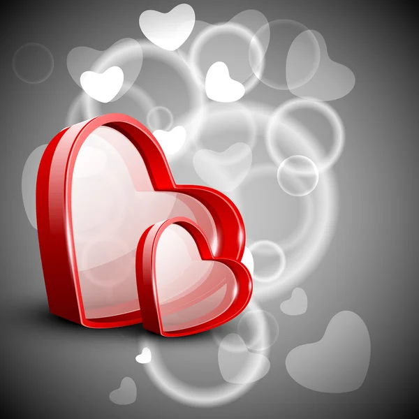 Κόκκινο valentine καρδιές. EPS 10. — Διανυσματικό Αρχείο