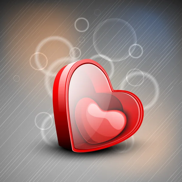 Röd valentine hjärtan. EPS 10. — Stock vektor