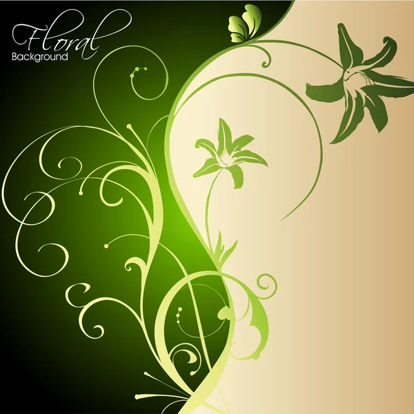 Beautiful floral background with space for your message. EPS 10. — Stock Vector