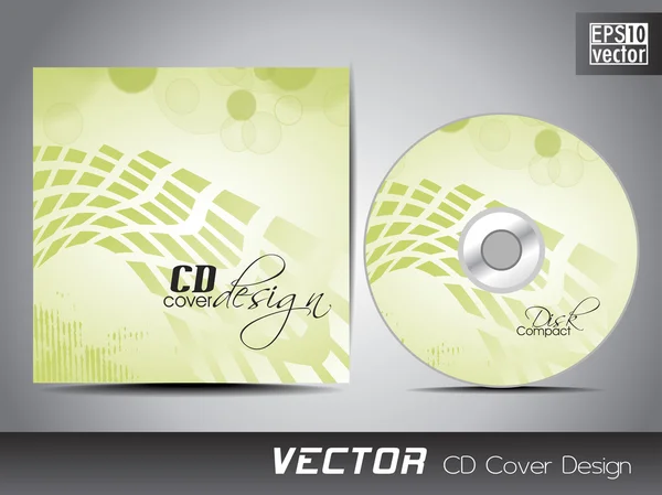CD cover formgivningsmall med text utrymme. EPS 10. — Stock vektor