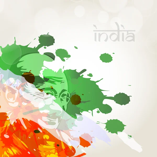 Kreativa indiska flaggan bakgrund. EPS 10. — Stock vektor