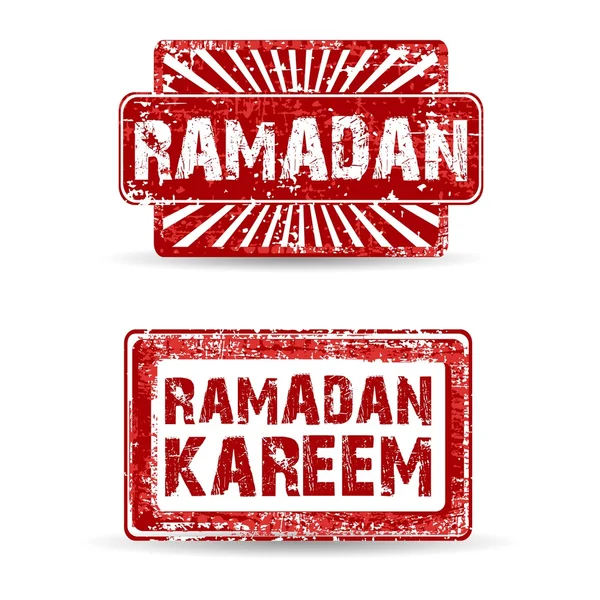 Печать Рамадана или Рамадана Карима. EPS 10 . — стоковый вектор
