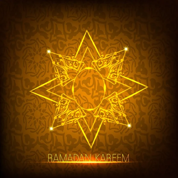 Glänzender Ramadan-Kareem-Hintergrund. Folge 10 — Stockvektor