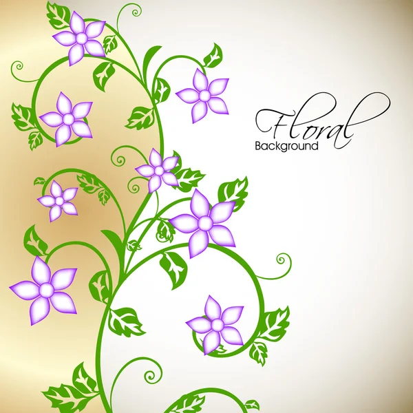 Schöner floraler Hintergrund mit Platz für Ihre Botschaft. Folge 10. — Stockvektor