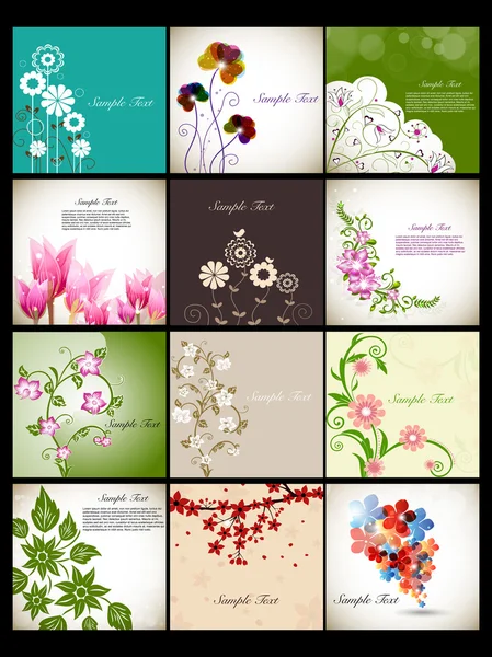 美丽的花卉背景，您的邮件的空间。10 eps. — 图库矢量图片