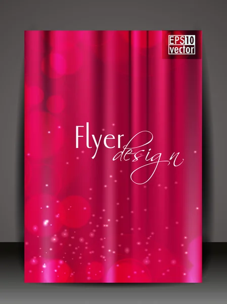 Corporate Flyer, Banner oder Coverdesign mit farbenfrohen abstrakten D — Stockvektor