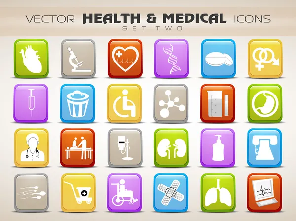 Medical icons set isolated on grey background. EPS 10 — Stock Vector