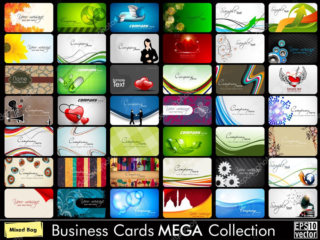 Mega collection of 42 abstract professional and designer busines