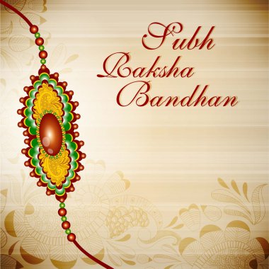 Illustration of a Rakhi for Raksha Bandhan festival. EPS 10. clipart