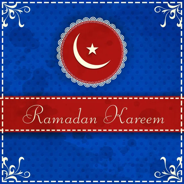 Ramadan Kareem background with moon and star. EPS 10. — Stock Vector