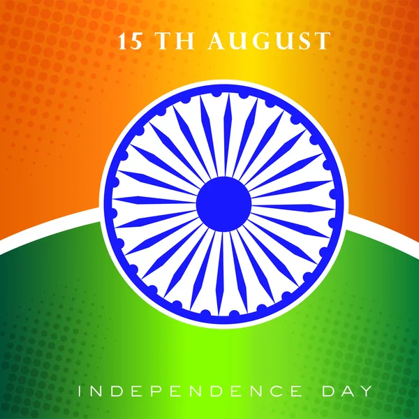 Creatieve Indiase vlag achtergrond. EPS 10. — Stockvector