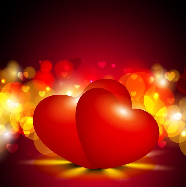 Κόκκινο valentine καρδιές. EPS 10. — Διανυσματικό Αρχείο