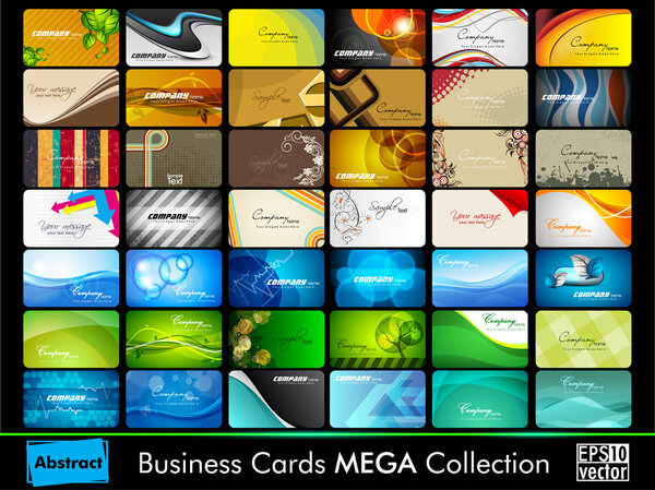 Professional business card set