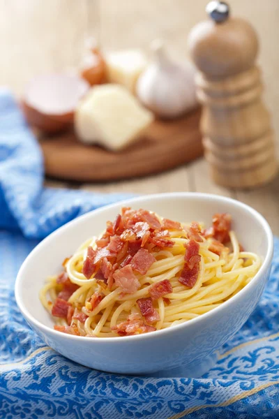 Spaghetti Carbonara — Stockfoto