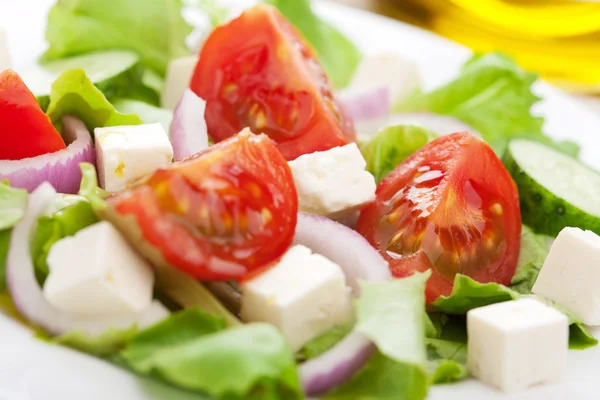 Detailní záběr čerstvého salátu — Stock fotografie