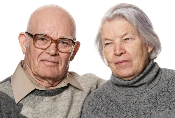 老夫婦の肖像画 — ストック写真