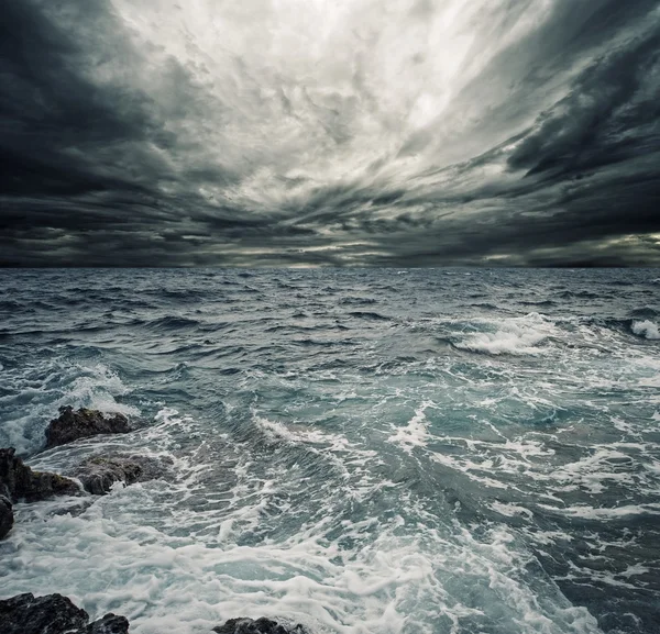 Burza morska — Zdjęcie stockowe